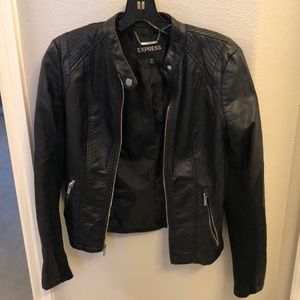 Faux leather jacket
